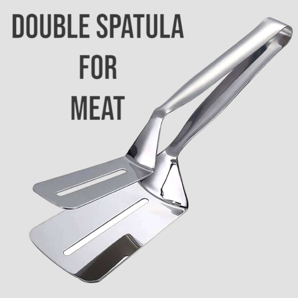 New Double Spatula - Stainless Steel